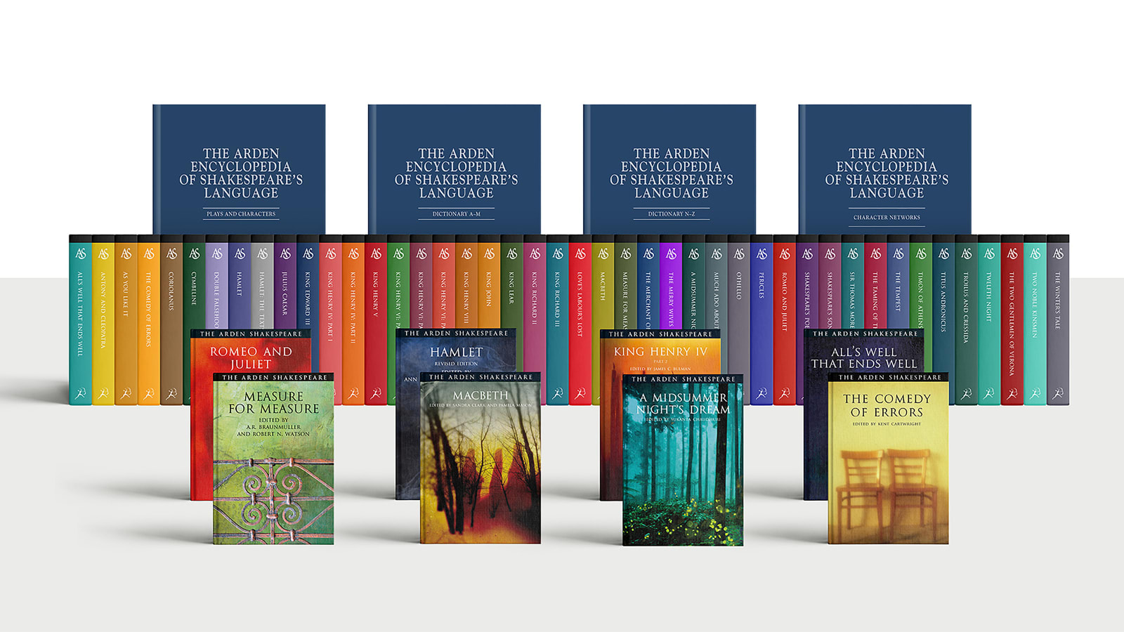 the arden shakespeare play collection text and language logo